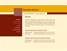 Tablet Screenshot of kalhoty.falkom.cz